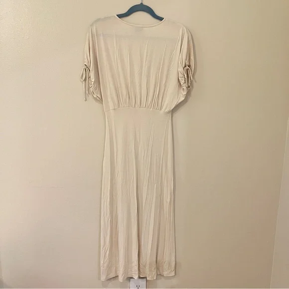ASOS Design Cream Midi Dress - Picture 2 of 5